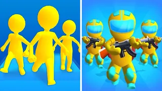 Gun Clash 3d Vs Join Clash 3d 🛑⚫️🟣Big Levels Android iOS Gameplay DD53