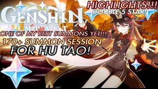 My 170 Pulls For C0 Hu Tao That Turned Into C1! One Of My Best! {Highlights}| Genshin Impact