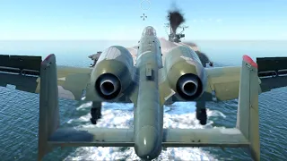 A-10 Carrier LANDING in War Thunder....