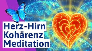 🟪 Herzkohärenz Meditation deutsch - Herz Hirn Kohärenz Meditation zum Bewusstsein erweitern
