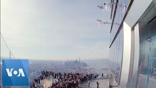 The 1000 Feet Sky High Open Air Deck in New York City