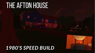 The Afton House // 1980's Family House // 526k - Bloxburg Speed Build