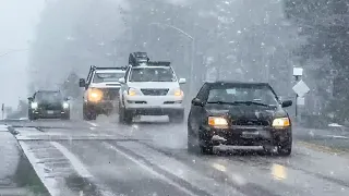 Major winter snowstorm slams into Sierra Nevada