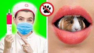 Funny Ways to Sneak Pets into the Hospital! Best Sneaking Ideas & Hacks by Gotcha! Go