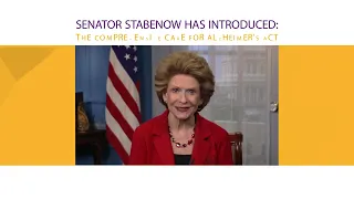 Senator Stabenow Receives Lifetime Achievement Award from Alzheimer’s Association