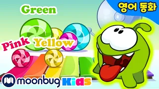 옴놈과 함께 영어로 놀자 2 | 색깔 공부 | Om Nom plays xylophone learns colors | ABC |  문복키즈 | Moonbug Kids 인기만화