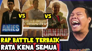 REACTION RAP BATTLE TERBAIK TERKOCAK TERPANAS ANIES vs PRABOWO vs GANJAR !!