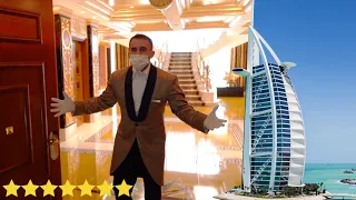 Turul hotelului Burj Al Arab (7 stele)! Asa arata o camera de 25.000 de dolari/noapte | Dubai