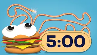 Countdown 5 Minute Burger Bomb Timer! 🍔 2024