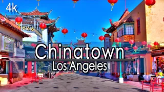 【4K】LOS ANGELES Chinatown, Virtual Walking Tour (36 Minutes) | UHD 4k 60