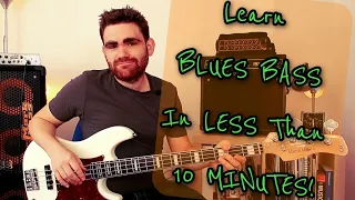 Learn Blues Bass Guitar In Less Than 10 Minutes! (Beginner Lesson)