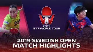 Mima Ito vs Sun Yingsha | 2019 ITTF Swedish Open Highlights (1/2)