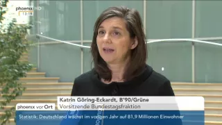 Asylpaket II: Katrin Göring-Eckardt gibt Statement am 29.01.2016