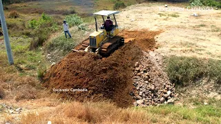 Amazing Bulldozer Working Clearing Forest And Building Connecting New Road To Ring Road With Truck