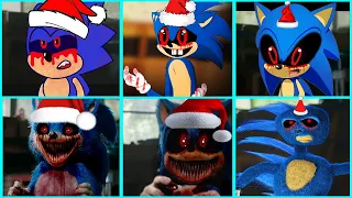 Sonic The Hedgehog Movie - Christmas Sonic EXE Uh Meow All Designs Compilation 2