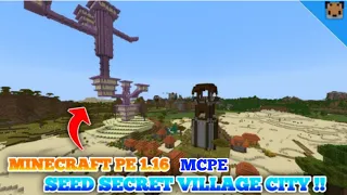 Minecraft 1.16 Seed Secret- I Found Seed Village City, Seed Pillage, Seed Stronghold And Portal MCPE