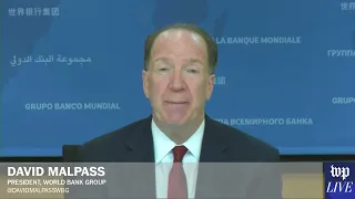 David Malpass says China’s per capita income ‘has risen above Russia’s’