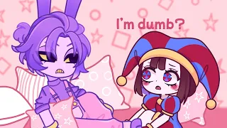 Do you think I'm dumb? Jax & Pomni - The amazing digital circus Human version - Gacha Life 2 #gl2