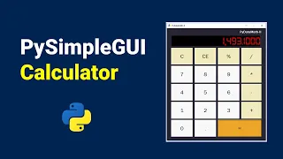 Python Calculator with GUI | PySimpleGUI | Texas Instruments DataMath II