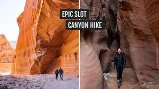 We hiked the LONGEST and DEEPEST slot canyon in the Southwest! (Wire Pass to Buckskin Gulch)