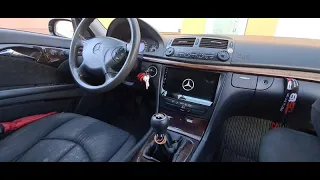 MERCEDES W211 ANDROID CARPAD 9 INCHI SPLIT SCREEN WAZE YOUTUBE NETFLIX