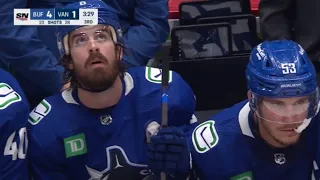 Vancouver Canucks Fan Throws Jersey Onto The Ice After Buffalo Sabres Goal