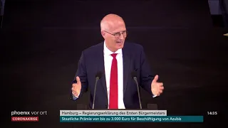 Regierungserklärung des Hamburger Bürgermeisters Peter Tschentscher (SPD) am 24.06.20