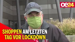 Umfrage: Shoppen am letzten Tag vor Lockdown