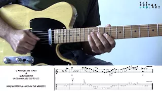 Modern Blues Lick : Blues Scale & Mixolydian -TheGuitarLab.net