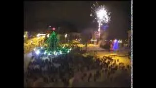 Йошкар-Ола. Новый год 2011. Салют на пл. Ленина.