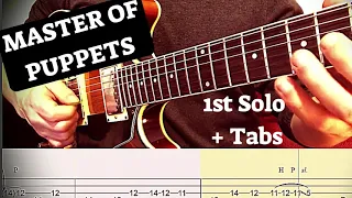 Master Of Puppets - 1st Solo Cover | Guitar Tutorial With Tabs