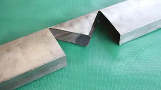 HOW TO CUT A SQUARE TUBING TO 90° WITH 45°RADIUS CORNER