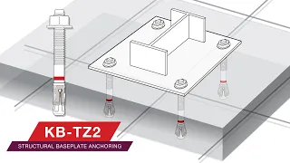 OVERVIEW of the Hilti wedge anchor KB-TZ2 for structural baseplate anchoring