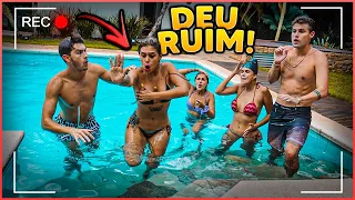 ERA PARA SER UM VÍDEO DE PISCINA MAS O BIQUÍNI DA MINHA AMIGA DEU RUIM!! [ REZENDE EVIL ]