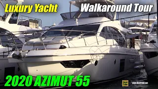 2020 Azimut 55 Luxury Yacht - Walkaround Tour - 2020 Miami Yacht Show