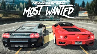 LAMBORGHINI vs FERRARI! O DUELO MAIS ESPERADO DA SÉRIE! (NFS MOST WANTED REMASTERED 2024) - MOD