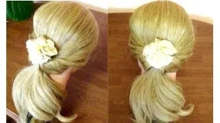 Легкая прическа на каждый день.Easy hairstyle for everyday