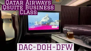 [TRIPREPORT] | Qatar Airways | Qsuite Business Class | DAC-DFW (Via DOH) | B777-300ER/200LR |1st/2nd