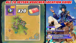 Veluriyam Mirage 3.8 - All 20 Joyeux Voucher Location Guide | Flowing Joyspar Gadget Add