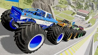 Monster Jam | Monster Truck | Insane Monster Jam Truck Jumps #81 - BeamNG Drive