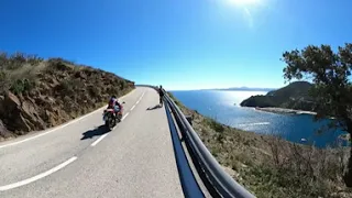 70 minute Virtual Cycling in 360° VR Fat Burning Workout Spain to France 4K Video