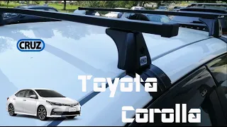 Roof rack Toyota Corolla Crossbars Installation
