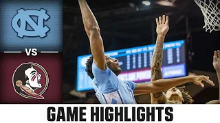 North Carolina vs. Florida State Game Highlights | 2023-24 ACC Men’s Basketball