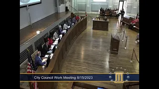 MONTGOMERY CITY COUNCIL MEETING (8/15/23)