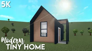 5k No-Gamepass Modern Tiny Home | Bloxburg ROBLOX speedbuild