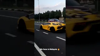 Lamborghini Aventador svj in Malaysia 🔥 #batu #batucaves #eid #fireworks #mcleran