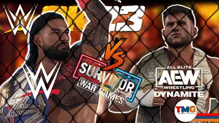 WWE 2K23 Gameplay : AEW Vs WWE Men's War Games!