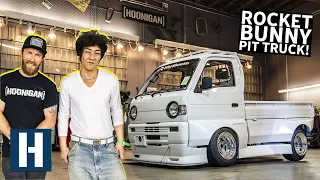 Rotary Pit Truck's ONE of ONE Rocket Bunny Kit Gets Installed, With a Special Guest!