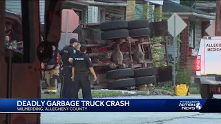 Garbage truck crashes into homes in Wilmerding