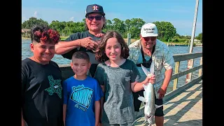 FISHING at Galveston Seawall but THIS Happened! 4K + Clear Lake Pier...